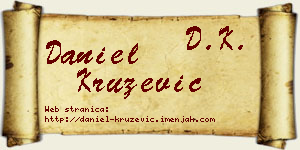 Daniel Kružević vizit kartica